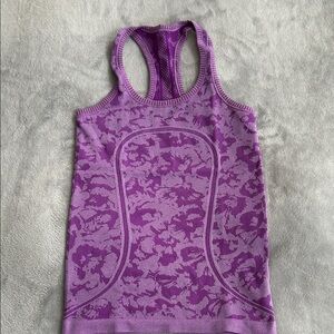 Lululemon Purple Patterned Tank Top